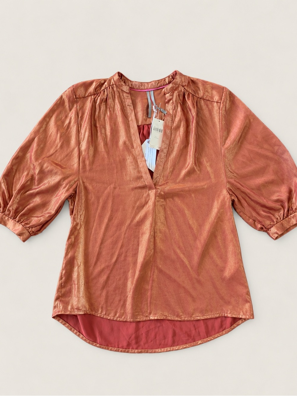 Metallic Copper Anthropologie Top NWT